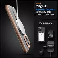 Dėklas Spigen Ultra Hybrid MagSafe, rožinio titano spalvos - iPhone 16 Pro Max