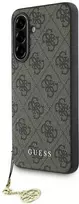 Guess 4G Charm dėklas skirtas Samsung Galaxy A56 rudos spalvos