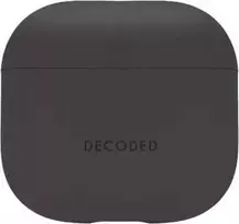 Dėklas Decoded Silicone Aircase - silikonowa obudowa ochronna do AirPods 4 gen. charcoal