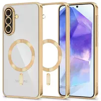 Tech-Protect MagFlex MagSafe Samsung Galaxy A56 5G – dėklas telefonui skaidrus dėklas telefonui aukso spalvos
