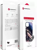 Dėklas Case for iPhone 15 PRO MAX Forcell F-Protect Mirage compatible with Magsafe Military Drop-Test auksinis island