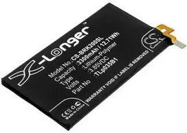 Dėklas Cameron Sino baterijos įkraunamos baterijos tipas Tlp035b1, skirtas Blackberry Key2 Bbf100 / 6 9 8 4 2 1 / Cs-brk200sl