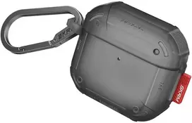 Dėklas Skinarma Mecha CE skirtas AirPods 4 smoke