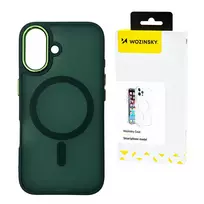 Wozinsky Fashion MagSafe for Samsung Galaxy S25 Plus – dėklas telefonui žalios spalvos