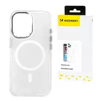 Wozinsky Glitter with Mag Safe for Samsung Galaxy S25 – dėklas telefonui skaidrus with Glitter
