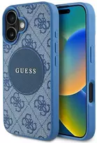 Guess 4G Circle Classic Logo MagSafe dėklas iPhone 16 - mėlynas