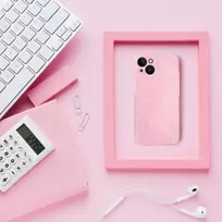 Oem Originalus dėklas, skirtas iPhone 16e (SE 4 2025) / 17e, skaidrus, 2 mm, mirksinčios rožinės spalvos