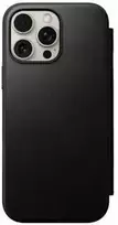Dėklas Nomad Leather Folio, juodas - iPhone 16 Pro Max