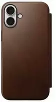 Nomad Modernus odinis dėklas, imbiero spalvos – „iPhone 16 Plus“