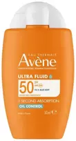 Avene SPF 50 Ultra Fluid Oil Control apsauginis fluidas nuo saulės, 50 ml