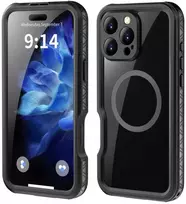 Dėklas Oem Case for iPhone 16 PRO MAX Shellbox GT waterproof MagSafe compatible juodas