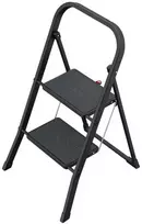 Hailo sulankstomas laiptelių suolas K44 StandardLine / plienas / 2 pakopos, apsauginė rankena / juodas
