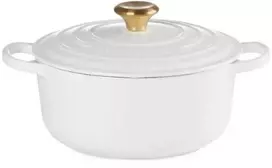 Le Creuset Cuguna katls apals O24cm / 4 2L balts