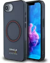 Red Bull Raudona Bull Raudona Bull PC/TPU Raudona Ring MagSafe dėklas skirtas Apple iPhone 16e mėlynos spalvos