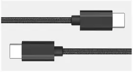Dėklas Screenor GRATEQ USB-C - USB-C KABELIS 5A QUICK 0.5M Juodas