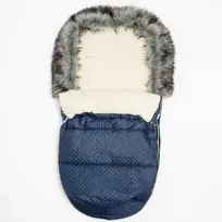 New Baby Naujas Baby Lux vilnos mėlynas žieminis paltas