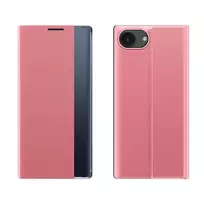 Hurtel New Sleep dėklas Apple iPhone 16e Flip dėklas su Stand – rožinės spalvos