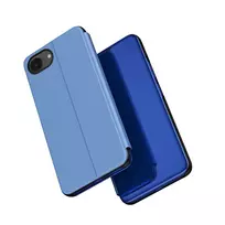 Hurtel skaidrus View dėklas skirtas Apple iPhone 16e Flip dėklas – mėlynos spalvos