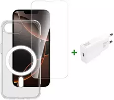 Dėklas „4smarts 3in1 Premium“ pradedančiųjų rinkinys, skirtas „Apple iPhone 16e“