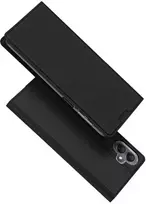 Dux Ducis atverčiamas dėklas SKIN PRO skirtas Samsung Galaxy A06 juodos spalvos