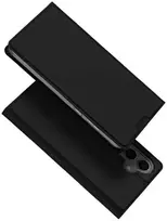 Dux Ducis atverčiamas dėklas SKIN PRO skirtas Samsung Galaxy S24 FE juodos spalvos