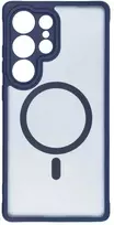 Oem FULL MATTE MAG COVER dėklas suderinamas su MagSafe skirtas Samsung Galaxy S25 Plus mėlynos spalvos