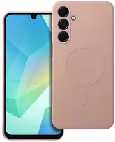 Oem SILICONE MAG COVER dėklas suderinamas su MagSafe skirtas Samsung Galaxy A36 rožinės spalvos