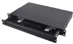Optinė komutacinė panelė 19" ODF 24 SC (SC, FC, ST, LC, RAL9044, 482x50mm)