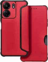 OEM RAZOR Book dėklas Xiaomi Redmi 13C raudonas