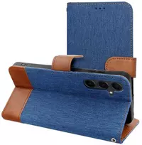 Dėklas Oem JEANS Book skirtas Xiaomi Redmi Note 14 PRO 5G / Redmi Note 14 PRO PLUS 5G mėlynos spalvos