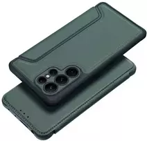 Dėklas Oem RAZOR Book skirtas Samsung Galaxy S24 FE dark žalios spalvos