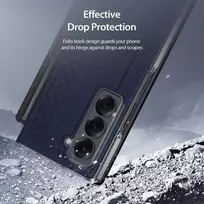 Dux Ducis dėklas BRIL with pen holder skirtas Samsung Galaxy Z Fold SE/W25 mėlynos spalvos