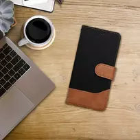 Dėklas Oem JEANS Book skirtas Xiaomi Redmi 13C / POCO C65 juodos spalvos