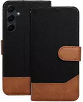 Dėklas Oem JEANS Book skirtas Samsung Galaxy A56 5G juodos spalvos