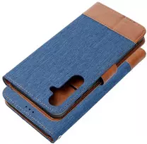 Dėklas Forcell Oem JEANS Book skirtas Samsung Galaxy A36 5G mėlynos spalvos
