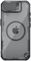 Nillkin Iceblade Prop Magnetic dėklas skirtas Apple iPhone 16e juodos spalvos