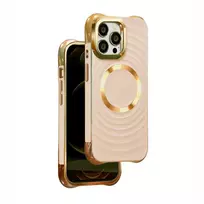 Telforceone Magnetinis dėklas Circle Glam Mag telefonui iPhone 16 Plus 6,7 rožinės spalvos