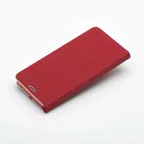 Dėklas Oem LUNA Book Carbon skirtas Samsung Galaxy A40 raudonas