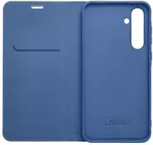 Dėklas Oem LUNA Book Carbon skirtas Xiaomi Redmi Note 14 4G (GLOBAL - 163,25mm x 76,55mm x 8,16mm) mėlynos spalvos