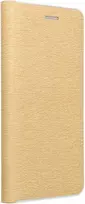 Dėklas Oem LUNA Book Gold skirtas Xiaomi Redmi Note 13 PRO Plus 5G aukso spalvos