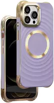 Telforceone "Circle Glam Mag" dėklas "iPhone 14 Pro 6,1", violetinės spalvos