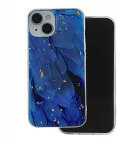 Telforceone Mėlyna Gold Glam dėklas iPhone 12 12 Pro 6,1 mėlynas