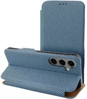 Oem FOLIO Side Magnet book dėklas skirtas Samsung Galaxy S25 PLUS mėlynos spalvos