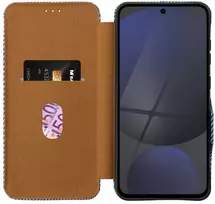 Oem FOLIO Side Magnet book dėklas skirtas Samsung Galaxy A15 mėlynos spalvos