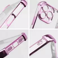Oem Dėklas ANTISHOCK ELECTRO skirtas Samsung Galaxy A25 rožinės spalvos
