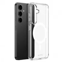 Crong Crystal Shield Magnetic - dėklas skirtas Samsung Galaxy S25+ MagSafe Transparent