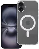 Oem Originalus „iPhone 16 PLUS“ dėklas, skaidrus, 2 mm „Mag“ dangtelis, suderinamas su „MagSafe“ (fotoaparato apsauga), permatomas
