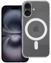 Oem Originalus „iPhone 16“ dėklas, skaidrus, 2 mm „Mag“ dangtelis, suderinamas su „MagSafe“ (fotoaparato apsauga), permatomas.