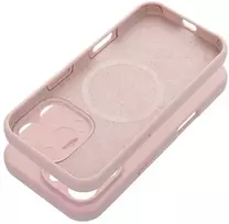 Dėklas Oem Case for iPhone 15 PRO Silicone 2mm (camera protection) compatible with MagSafe powder pink