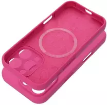 Dėklas Oem Case for iPhone 15 PRO Silicone 2mm (camera protection) compatible with MagSafe pink